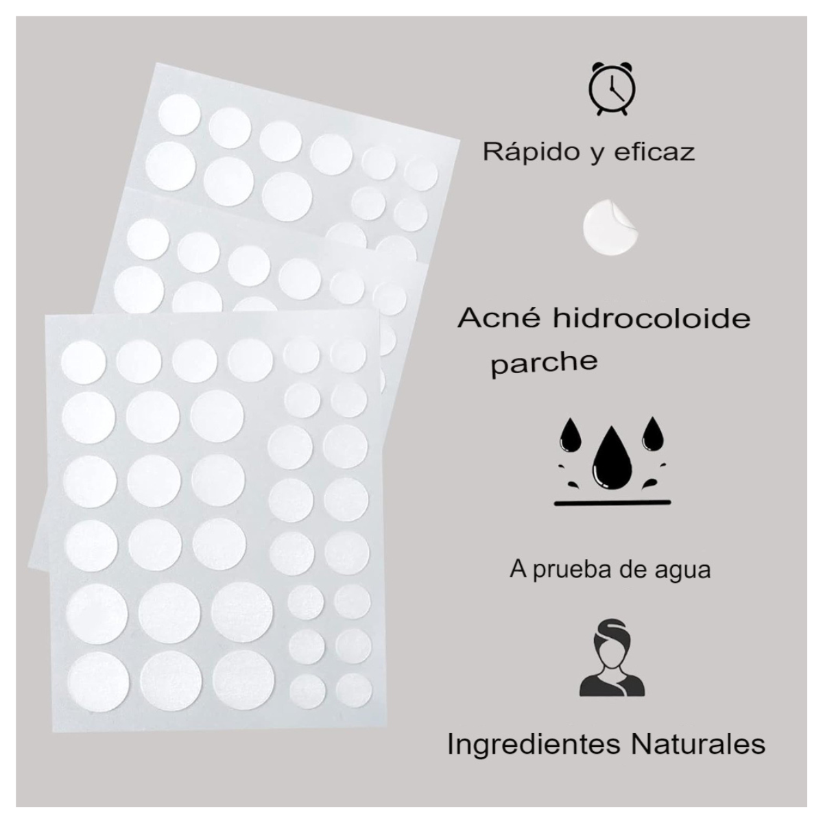 Parches para espinillas en uso