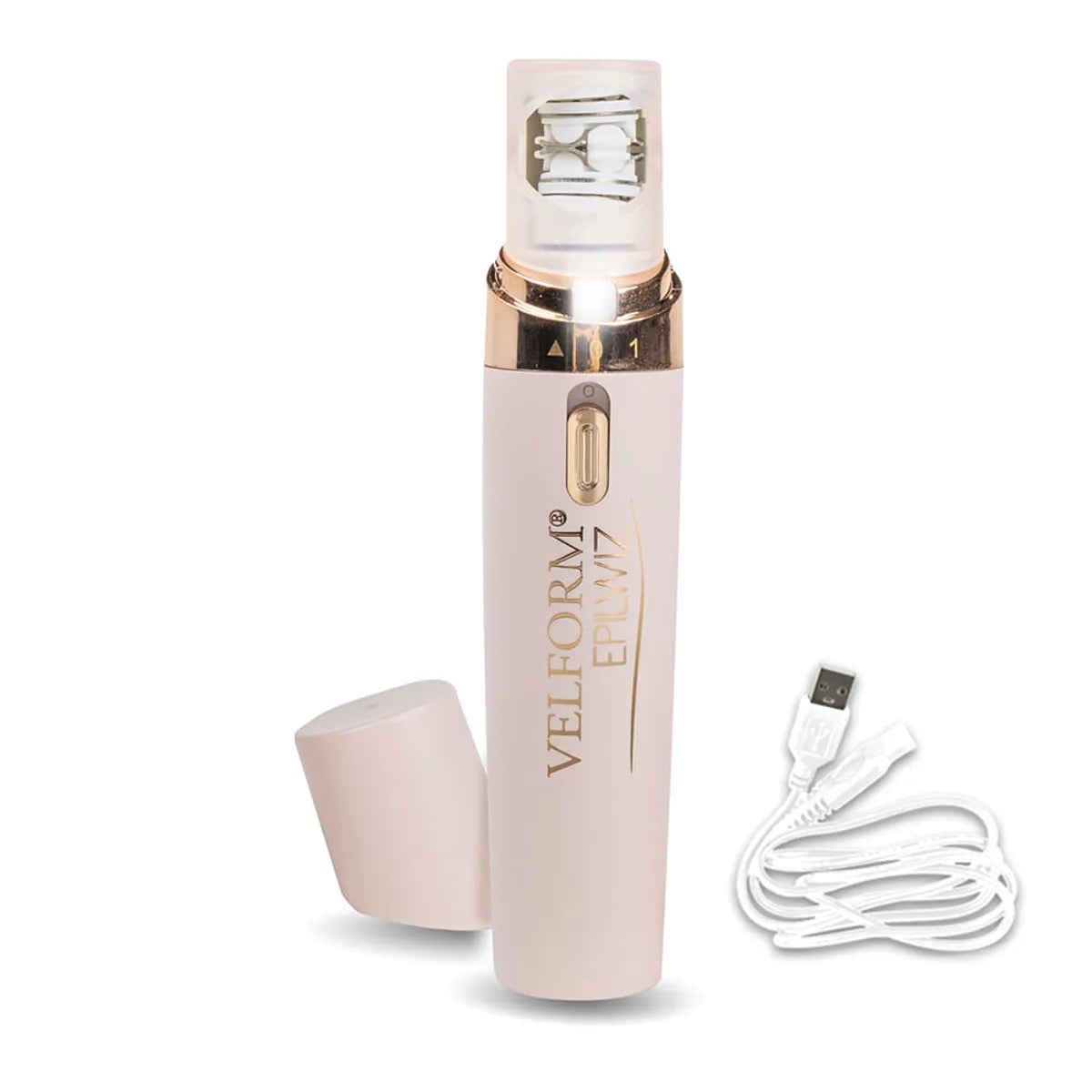 Depiladora facial portátil con luz LED